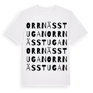 Orrnässtugan ordlek t-shirt – ekologisk bomull t-shirt från Pinshirt
