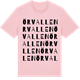 Pink Cotton t-shirt med Örvallen ordlek t-shirt