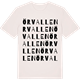 Vintage White t-shirt med Örvallen ordlek t-shirt