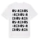 White t-shirt med Ösaren ordlek t-shirt