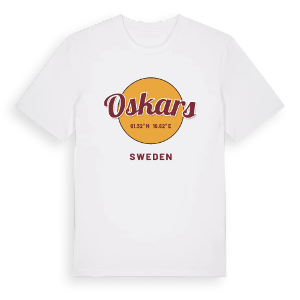 Oskars cirkel t-shirt – ekologisk bomull t-shirt från Pinshirt