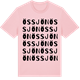 Pink Cotton t-shirt med Össjön ordlek t-shirt