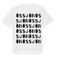White t-shirt med Össjön ordlek t-shirt