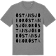 Mid Heather Gray t-shirt med Östansjöbor ordlek t-shirt