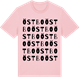 Pink Cotton t-shirt med Östbo ordlek t-shirt