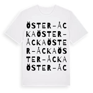 Öster-Åcka ordlek t-shirt – ekologisk bomull t-shirt från Pinshirt