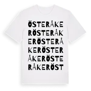 Österåker ordlek t-shirt – ekologisk bomull t-shirt från Pinshirt