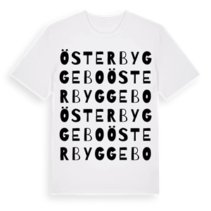 Österbyggebo ordlek t-shirt – ekologisk bomull t-shirt från Pinshirt