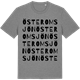 Mid Heather Gray t-shirt med Österomsjön ordlek t-shirt