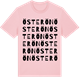 Pink Cotton t-shirt med Österön ordlek t-shirt