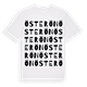 White t-shirt med Österön ordlek t-shirt