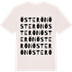 Vintage White t-shirt med Österön ordlek t-shirt