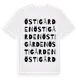 White t-shirt med Östigården ordlek t-shirt