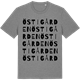 Mid Heather Gray t-shirt med Östigården ordlek t-shirt