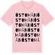 Pink Cotton t-shirt med Östomån ordlek t-shirt