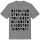Mid Heather Gray t-shirt med Östomån ordlek t-shirt