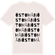 Vintage White t-shirt med Östomån ordlek t-shirt