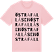 Pink Cotton t-shirt med Östra Fallåsen ordlek t-shirt