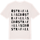 Vintage White t-shirt med Östra Fallåsen ordlek t-shirt