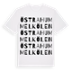 White t-shirt med Östra Hummelkölen ordlek t-shirt