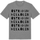 Mid Heather Gray t-shirt med Östra Hummelkölen ordlek t-shirt