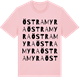 Pink Cotton t-shirt med Östra Myra ordlek t-shirt