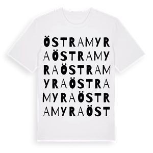 Östra Myra ordlek t-shirt – ekologisk bomull t-shirt från Pinshirt