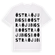 White t-shirt med Östra Öjungsbo ordlek t-shirt