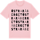 Pink Cotton t-shirt med Östra Råberget ordlek t-shirt