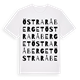 White t-shirt med Östra Råberget ordlek t-shirt
