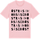 Pink Cotton t-shirt med Östra Simonsåsen ordlek t-shirt
