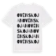 White t-shirt med Ovéns Kojan ordlek t-shirt
