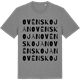 Mid Heather Gray t-shirt med Ovéns kojan ordlek t-shirt