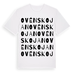 Ovéns kojan ordlek t-shirt – ekologisk bomull t-shirt från Pinshirt