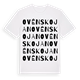 White t-shirt med Ovénskojan ordlek t-shirt