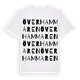 White t-shirt med Överhammaren ordlek t-shirt