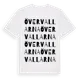 White t-shirt med Övervallarna ordlek t-shirt