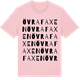 Pink Cotton t-shirt med Övra Faxen ordlek t-shirt