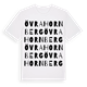 White t-shirt med Övra Hornberg ordlek t-shirt