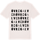 Vintage White t-shirt med Övre Galven ordlek t-shirt