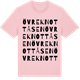 Pink Cotton t-shirt med Övre Knottåsen ordlek t-shirt