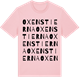 Pink Cotton t-shirt med Oxenstierna ordlek t-shirt