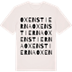 Vintage White t-shirt med Oxenstierna ordlek t-shirt