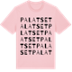 Pink Cotton t-shirt med Palatset ordlek t-shirt