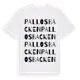 White t-shirt med Pallosbacken ordlek t-shirt