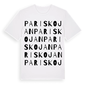 Pariskojan ordlek t-shirt – ekologisk bomull t-shirt från Pinshirt