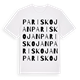 Pariskojan ordlek t-shirt