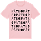 Pink Cotton t-shirt med Påtbo ordlek t-shirt