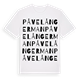White t-shirt med Påvel Ångerman ordlek t-shirt