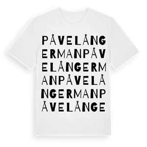 Påvel Ångerman ordlek t-shirt – ekologisk bomull t-shirt från Pinshirt